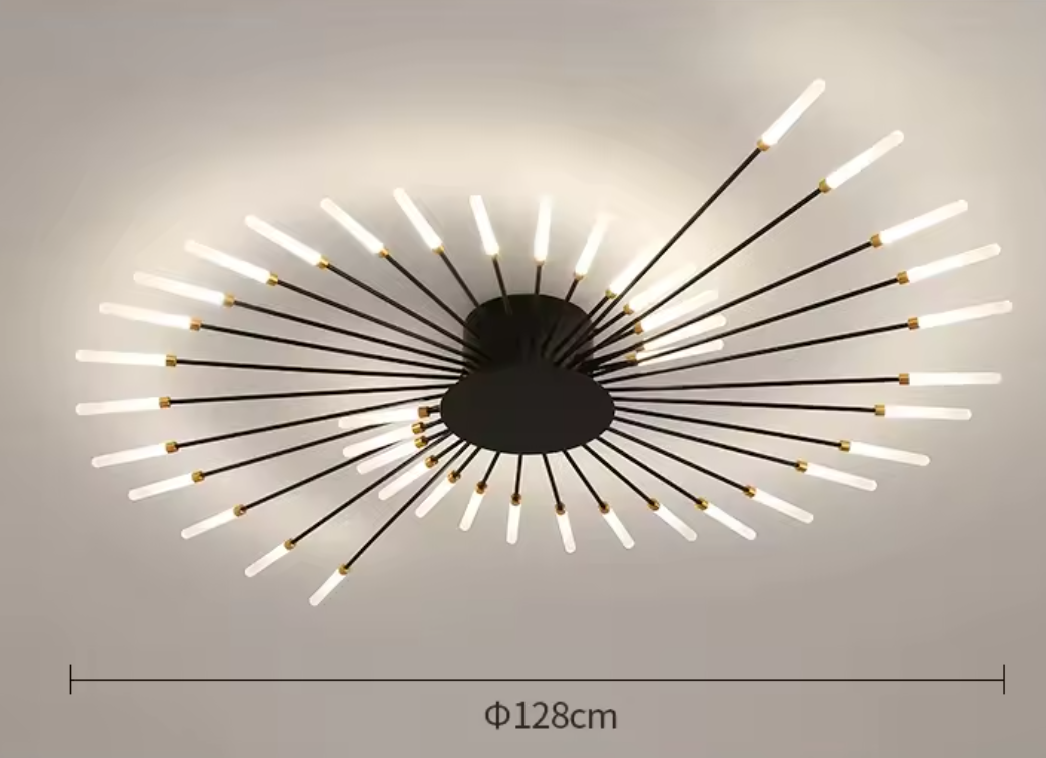 Plafonnier Salon Multi-Têtes Doré | Théophile
