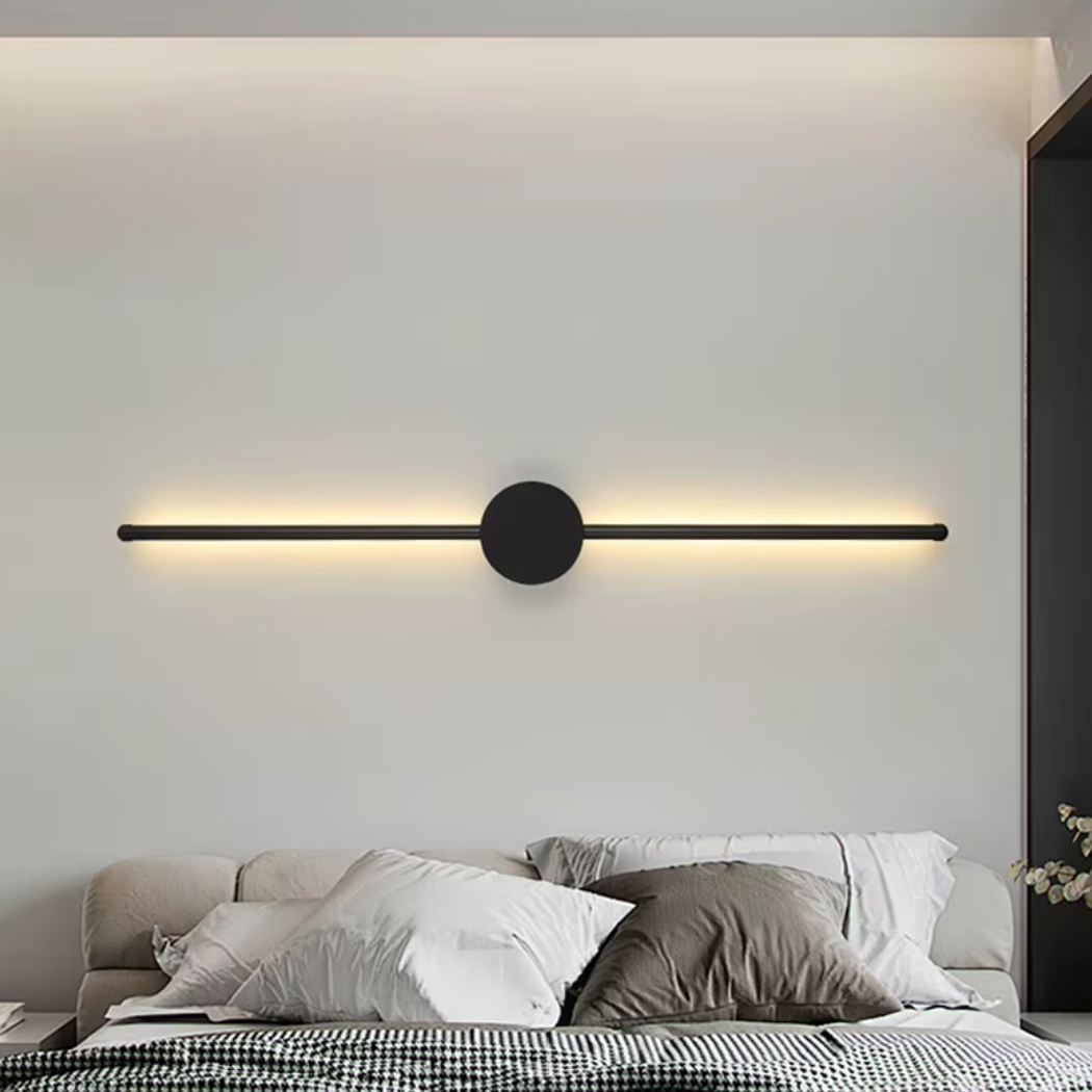 Applique Murale Noire Linéaire | Léandre