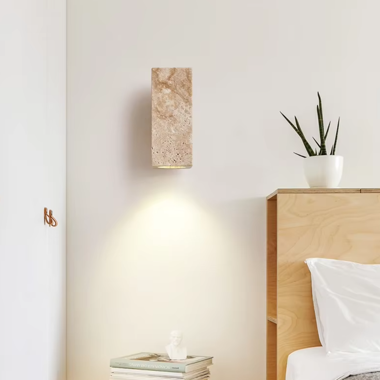 Applique Murale Travertin Bois | Albane