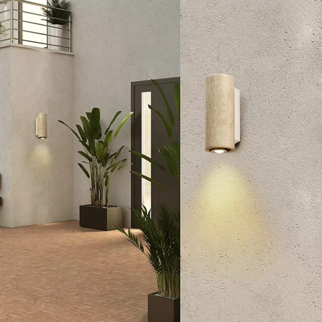 Applique Murale Travertin Bois | Albane