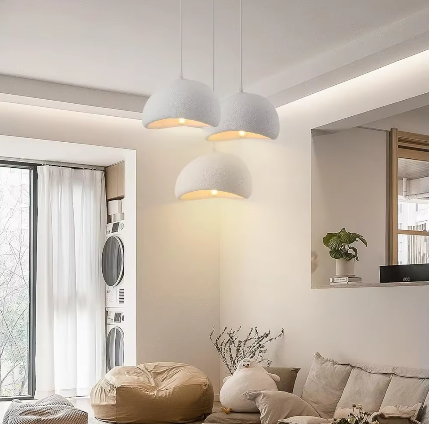 Plafonnier Blanc Wabi-Sabi | Margaux