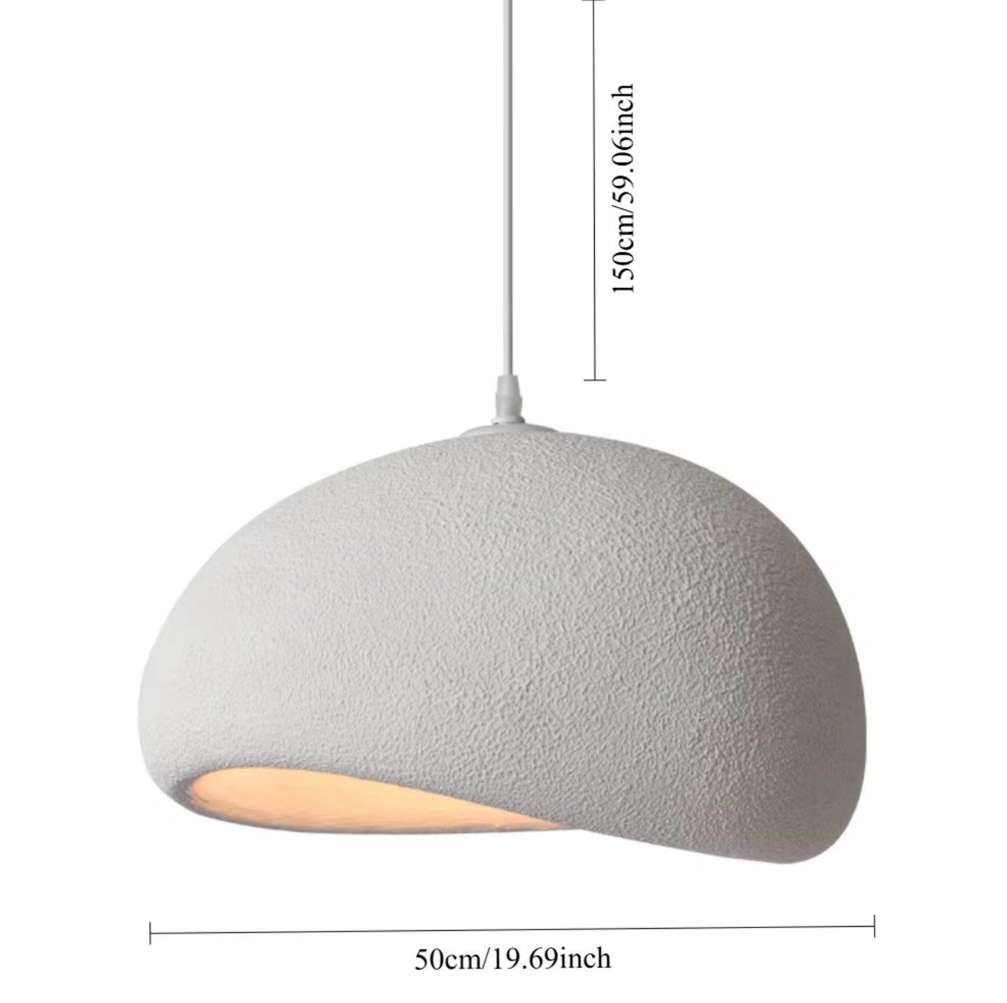 Plafonnier Blanc Wabi-Sabi | Margaux
