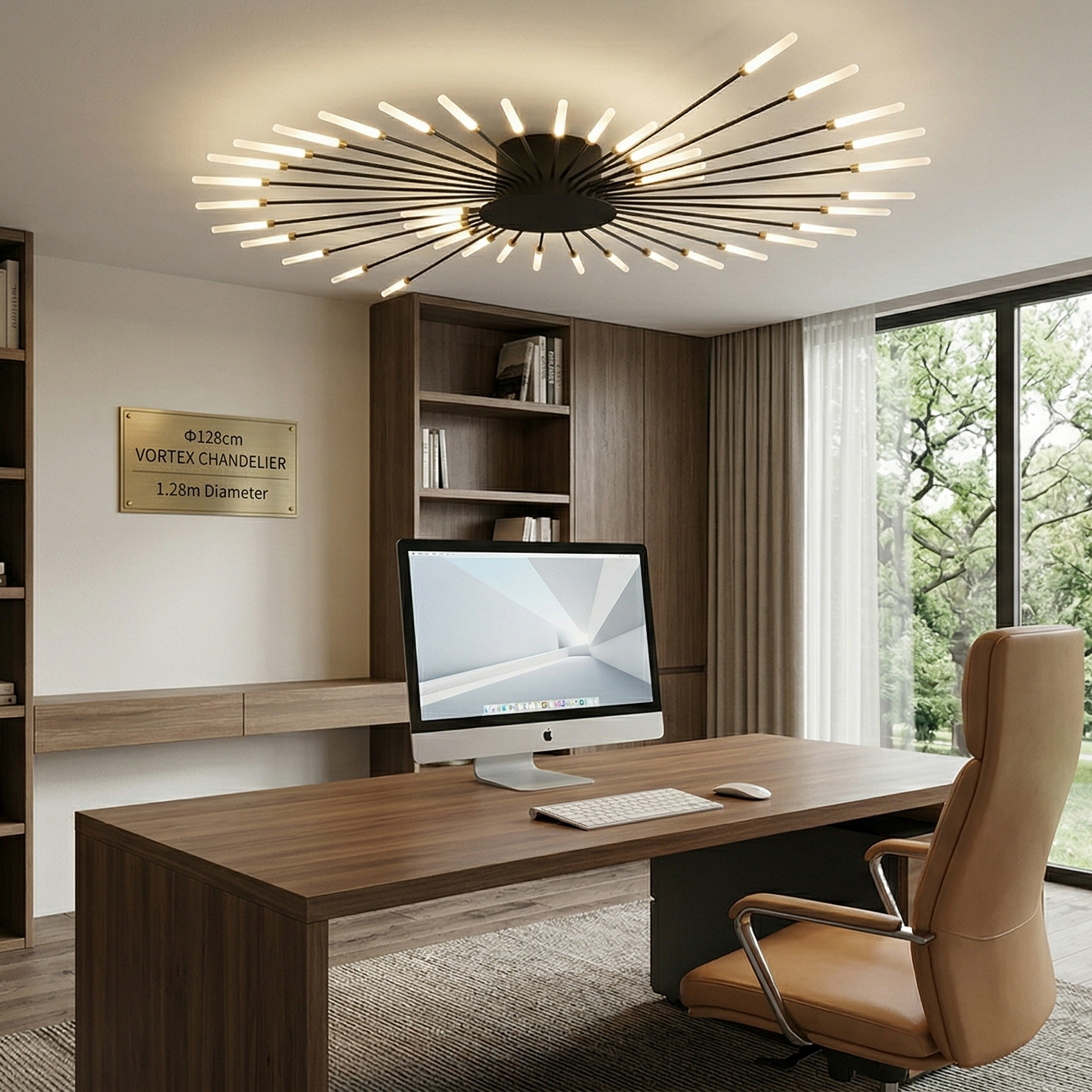Plafonnier Salon Multi-Têtes Doré | Théophile