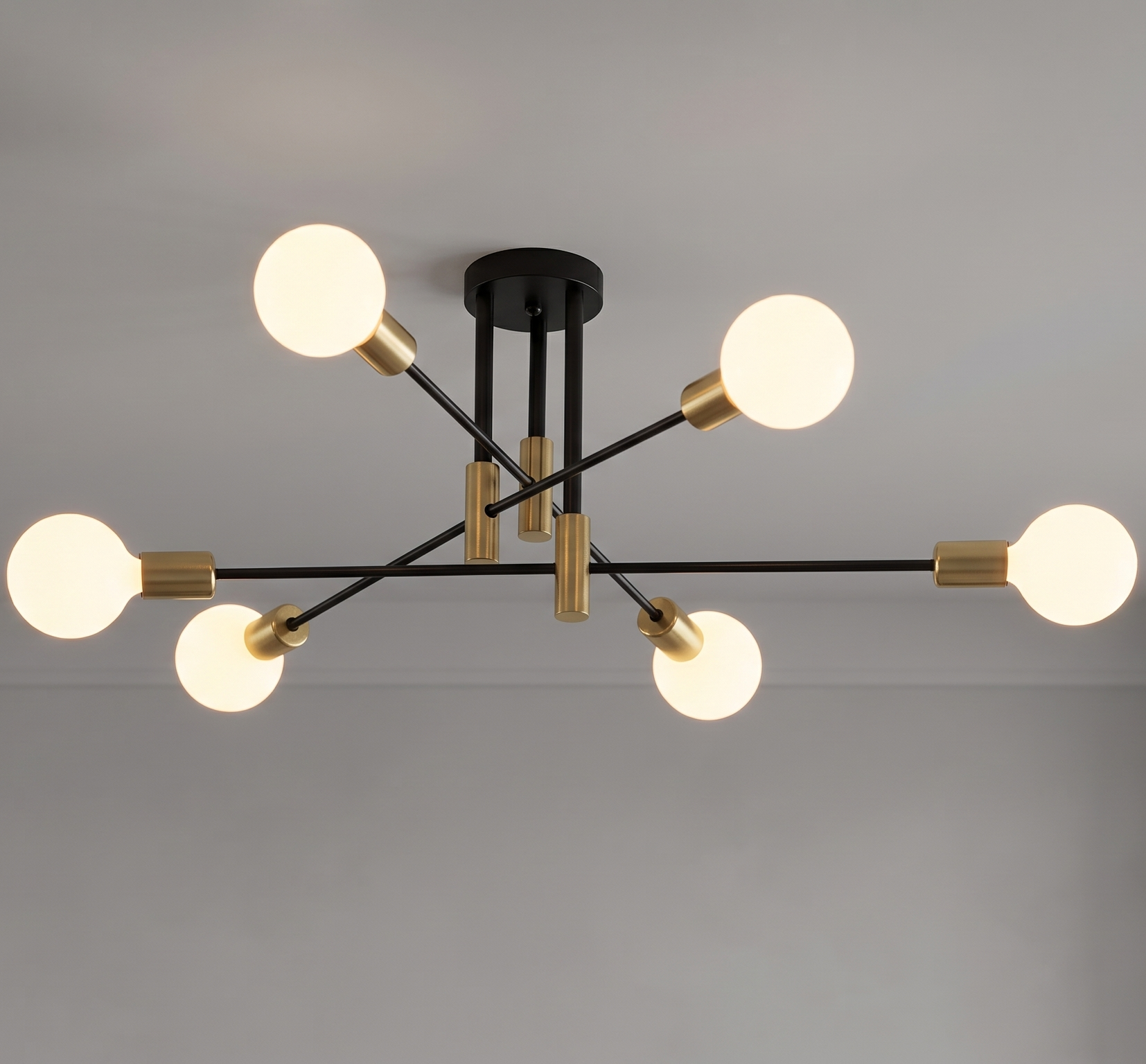 Lustre Plafonnier 6 Lumières  | Édouard