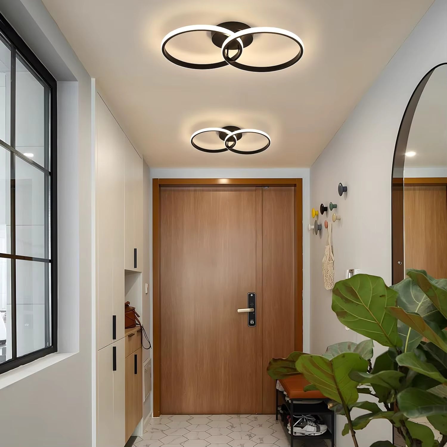 Plafonnier Design Double Anneau | Augustin